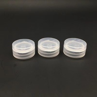 Vente en gros, 28/400 PP, capuchon à rabat transparent, capuchon en plastique côtelé