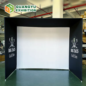 Enceinte <span class=keywords><strong>de</strong></span> simulateur <span class=keywords><strong>de</strong></span> golf avec écran d'impact HD <span class=keywords><strong>de</strong></span> 13 pieds, écran <span class=keywords><strong>de</strong></span> <span class=keywords><strong>projection</strong></span> 4:3, cadre en aluminium, filet et tubes en mousse <span class=keywords><strong>de</strong></span> rembourrage - Product Image 2