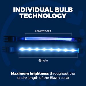 Pet LED Lights <b>Dog</b> Collar Polyester/Nylon Adjustable Fashion Eco-Friendly Night Safety Flashing Glow Dark <b>Dog</b> <b>Leash</b> <b>Dogs</b> Hair - Product Image 3