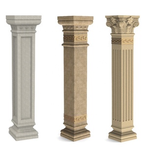 Vente directe usine : Moules en plastique pour piliers romains en béton, colonnes romaines carrées pour sculpture réglable et décorative - Product Image 3
