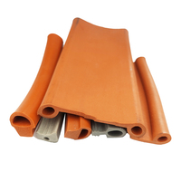 Bande d'étanchéité carrée en mousse de silicone extrudée, résistante aux hautes températures, écologique, avec service de découpe