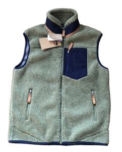 Gilet Polaire Sherpa Thermocollé OEM, Mode Rétro Décontracté et Confortable à Fermeture Éclair, sans Manches, Classique pour Homme - Product Image 2
