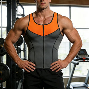 Special Offer Men's Knitted Abdomen Reducer Body <b>Shaper</b> Promotes Sweat Sauna Vest Fitness Waist Trainer <b>Belly</b> Shapewear - Product Image 1