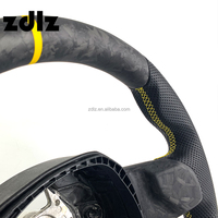 Volant personnalisé en cuir perforé noir mat en fibre de carbone forgée pour Lamborghini Aventador LP700 2015 2016 2017 2018