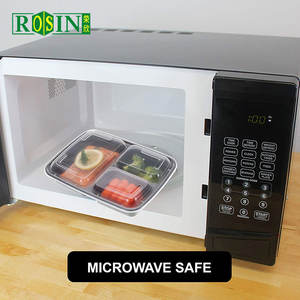 Custom /OEM/usa e getta nero microonde 4 5 6 vano pp contenitore per alimenti Tiffin Bento porta cibo contenitori con coperchio - Product Image 3