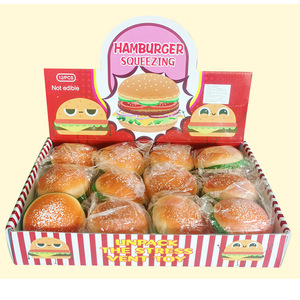 ของเล่นบีบแฮมเบอร์เกอร์แบบใหม่ ของเล่นบีบคลายเครียด ของเล่นบีบฟิดเจ็ตสร้างสรรค์ ของเล่นคลายความเครียด - Product Image 1