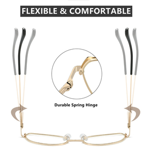 แว่นตาโลหะ2025<span class=keywords><strong>ส</strong></span>ำหรับผู้หญิงแนวปิดกั้นด้วยแสงสีทองผสมทรงแคตอาย<span class=keywords><strong>ส</strong></span>ีน้ำตาลแดง - Product Image 5