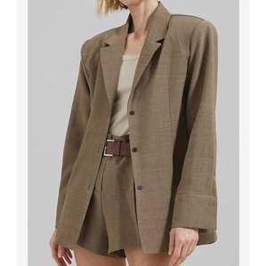 Chaqueta de Traje Holgada de Longitud Media, Estilo <span class=keywords><strong>Retro</strong></span> Francés, con Botones Cruzados, Color Sólido, Versátil, para Mujer, Otoño 2024, Bettergirl - Product Image 3