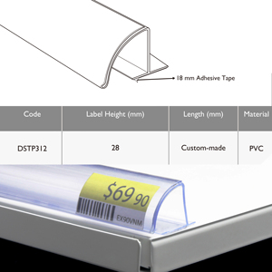 Seamless Integration Shelf Price Rails for Aesthetic Display Environments - Product Image 3