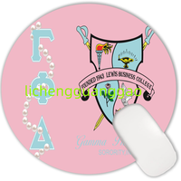 Tapis de souris personnalisé avec motif de cercle de la sororité Sigma Gamma Rho, base en caoutchouc antidérapante, tapis de souris pour ordinateur