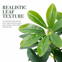 Arbre artificiel Schefflera hyper-réaliste en PE, plante en pot écologique, résistant aux UV et ignifuge, directement de l'usine, décoration pour la maison et le bureau