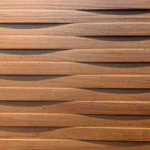 实心杨木纹理板3D雕刻简约家居装饰酒店门墙板高端木质贴面板 - Product Image 6