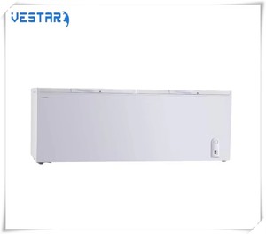 600L Hight Quality Chest Type <strong>Freezer</strong> Double Cabinet <strong>Silver</strong> Chest <strong>Freezer</strong> - Product Image 5