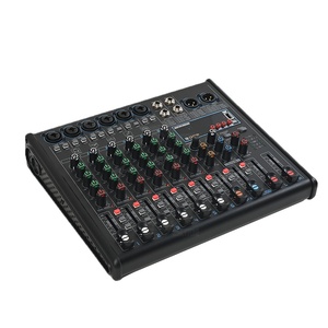 Mezcladora de Audio de 6 Canales, Mini Consola de Mezcla de Sonido, Controlador de <span class=keywords><strong>DJ</strong></span> con DSP, USB, Bluetooth para Espectáculos en Vivo - Product Image 1