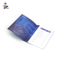 Impression personnalisée de brochures A4 pour magazines de mode, papier d'art, brochures agrafées avec gaufrage sur papier kraft et logo personnalisé