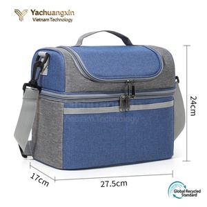 Insulated PVC <b>Cooler</b> <b>Box</b> Portable Outdoor Camping <b>Cooler</b> with Reusable <b>Ice</b> Packs Wine 2-Day <b>Ice</b> Retention Modern Rectangle Shape - Product Image 4