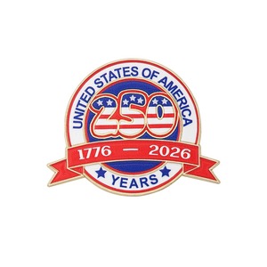 Broche dorée colorée USA, badges de revers pour le 250e anniversaire de l'Indépendance américaine, pour hommes et femmes, pour sacs à dos et vêtements - Product Image 6