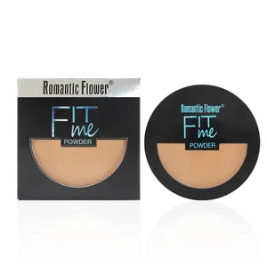 Maquillaje facial compacto prensado en polvo, pastel de base para piel oscura, venta al por mayor