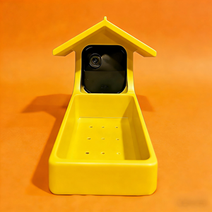 Casetta per Uccelli da Esterno in Plastica Resistente Stile Nordico Moderno con Vassoio per Semi Impermeabile Design Sospeso per Cardinali, Passeri e Colibrì - Product Image 6