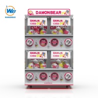 WANGERBAO Distributeur automatique de capsules Gacha pour enfants, 4 compartiments, Offre spéciale, Fort rendement, Faible investissement, Tirage au sort