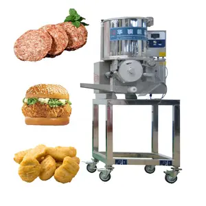 Tavuk nuggets yapma makinesi et pasta yapma makinesi/hamburger üretim hattı nuggets eski