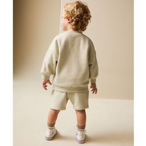 Completo primaverile da bambino a 2 pezzi con stampa <span class=keywords><strong>Smile</strong></span>, felpa e pantaloncini, <span class=keywords><strong>abbigliamento</strong></span> casual per bambini - Product Image 3