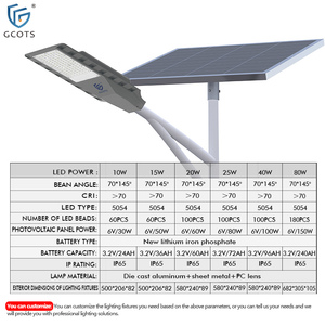 Lampadaire Solaire LED Extérieur Étanche 10W15W25W40W80W Haute Efficacité en Aluminium pour Routes Résidentielles/Scéniques SL-JDII Hi - Product Image 3