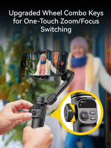 Estabilizador de Gimbal para Smartphone AOCHUAN Smart X2Mini, 3 Ejes, Seguimiento por IA, Portátil, con Barra de Extensión Integrada, Bluetooth, Plegable, para Vlogging - Product Image 6