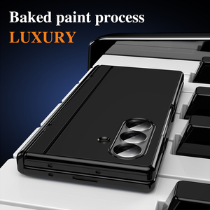 Elegante Funda Rígida Lacada Brillante para Teléfono con Soporte, Cubierta Protectora Antigolpes de Bisagra Completa con Película Protectora de Pantalla - Product Image 6