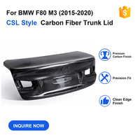 Couvercle de coffre en fibre de carbone style CSL pour BMW F80 M3 2015-2018