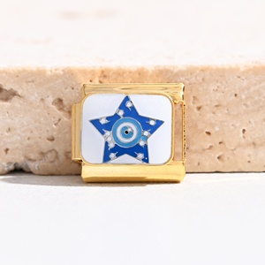 Pulsera de Charms Italianos de Acero Inoxidable con Baño de Oro de 18K, de Alta Calidad, Impermeable, No se Deslustra, Venta al por Mayor Directa de Fábrica - Product Image 1