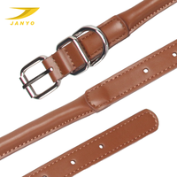 Collier pour chien en cuir véritable entièrement rembourré anti-frottement OEM ODM, doublure intérieure douce et lisse, boucle en alliage d'argent, anneau en D, collier léger