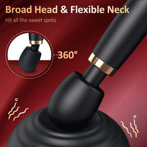 Masajeador de varita inalámbrico Vibrador de estimulación del clítoris femenino 5 vibraciones 3 velocidades Punto G Vibrador AV japonés para parejas Mujeres - Product Image 3