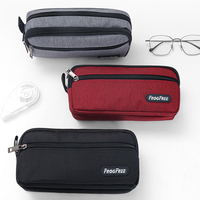 Pochette à crayons en tissu de grande capacité, créative, avec fermeture éclair pour étudiant, logo personnalisé pour filles garçons allant à l'école, style mignon, vente en gros