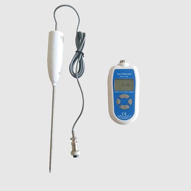 IP68 Handheld Digital Lab Thermometer -40 F to 572 F/-40 C to 300 C