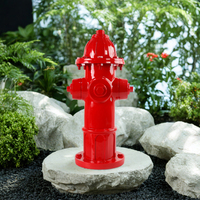 Artisanat moderne en résine statue de toilette pour chien King size décoration extérieure Sculpture