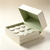 Boîte cadeau haut de gamme personnalisée, boîte en papier rigide avec fermeture magnétique pour l'emballage de thé de qualité supérieure, vente en gros