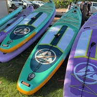 Planche de SUP personnalisée en PVC double couche pour sports nautiques en eau plate