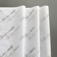 Papier d'emballage cadeau personnalisé avec logo imprimé, papier de soie blanc, papier d'emballage pour vêtements, vente en gros
