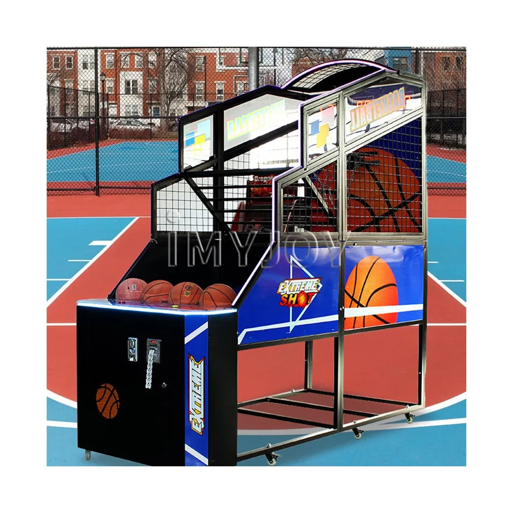 Commercial amusement park luxury electronic coin operated shooting trainer basketball arcade game machine