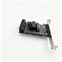 Tarjeta de Expansión PCIe 3.0 x2 a 9 SATA3, Controlador ASMedia PCIe STA de 6Gb/s, Sin RAID, para Escritorio, Compatible con Hot Swap