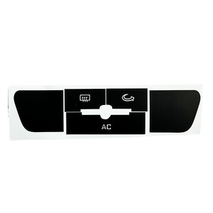 Ac Control Center <b>Console</b> Button Repair Sticker For Volkswagen Lavida Skoda Octavia 2007 2011 <b>Black</b> Pvc Adhesive Customized - Product Image 5