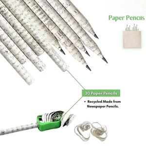 Matite di giornale eco-friendly riciclate di alta qualità in fabbrica a basso costo matite Standard realizzate con carta di notizie - Product Image 5