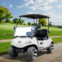 Voiturette de golf électrique HDK de luxe 2 places 48V pour le tourisme, nouvelle énergie