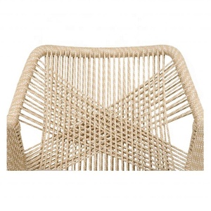 BM012 Modern Design Solid Wood Upholstered Rope Weave Dining <strong>Chair</strong> with Removable Cover for Home Bar &amp; Hotel Use - Product Image 5
