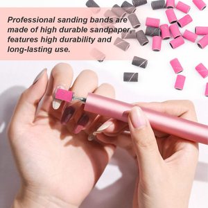 <b>Nail</b> Drill <b>Nail</b> Sanding Bands Professional Sanding Bit <b>Nails</b> 240 Pieces 4 Color Coarse Fine Grit Efile Sand Set - Product Image 4