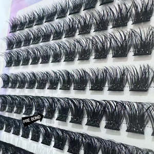 SP EYELASH Self Adhesive Lash Clusters Eyelashes No Glue Needed Natural Press-On Lashes Self-Adhesive DIY LASH