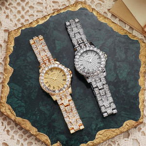 <span class=keywords><strong>2025</strong></span> nouvelle montre à Quartz pour femmes haut de gamme à la mode polyvalent grand cadran numérique étoile élégante montre à Quartz glacé - Product Image 6