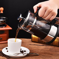 Cafetière Mini presse à café service unique presse française épaisseur résistante à la chaleur verre borosilicaté cafetière presse à thé