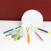 Cepillo de Dientes para Mascotas con Triple Cabezal, Cepillos Dentales Multiángulo para Perros y Gatos, Cepillo de Limpieza Dental para la Salud Bucal de Perros y Gatos